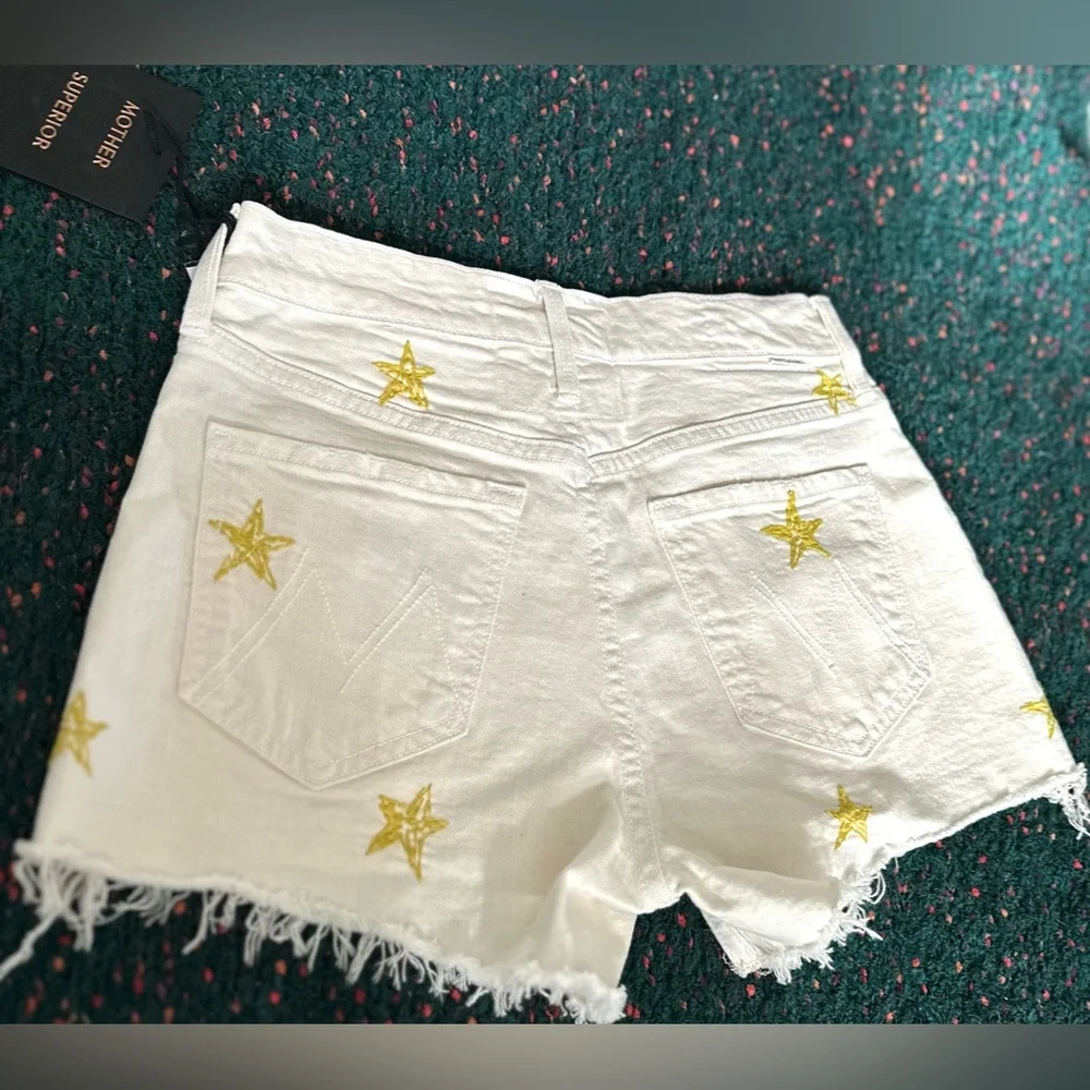 MOTHER Tomcat Kick Fray Shorts Shoot For The Stars 26 NWT Rare SOLD OUT - Picture 8 of 14
